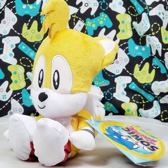 Jakks Pacific Sonic The Hedgehog Tails 8" GO SEGA Collectible Video Game Plush - Picture 1 of 7